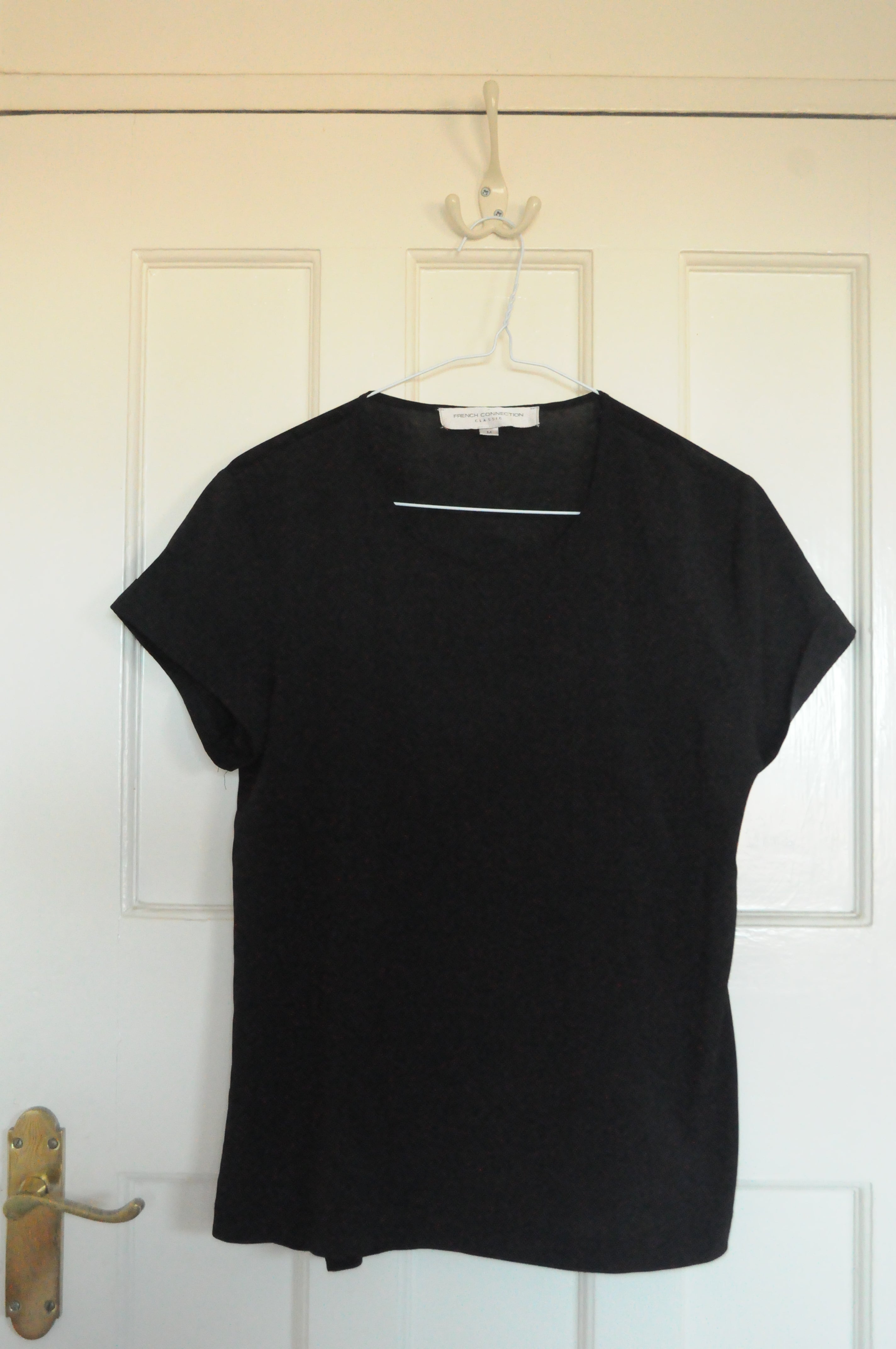 Tee-shirt noir à manche courtes FRENCH CONNEXION